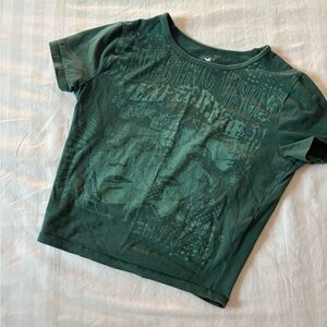 Hollister Green Graphic Tee